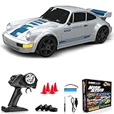 Everbigmai RC Drift Car 1:24 Remote Control Car 4WD 15KM/H High Speed Racing Sport Car with LED Lights RC Cars Toy for Kids Boys Girls Adults Gifts Birthday Christmas Rechargeable Batteries