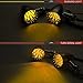 Motorcycle Turn Signals LED Bullet Front Rear Indicator Lights Universal Compatible for Harley Davidson Cruiser Iron Softail Street Bike Honda Shadow Yamaha Chopper Bobber Cafe Racer(Black/Amber-B)