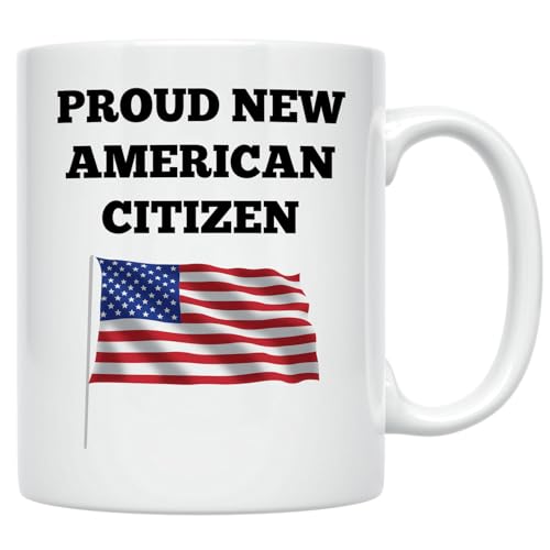 Casitika US American New Citizenship Gifts. 11 oz USA Flag Mug. Gift Idea For Proud...