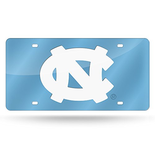 Rico Industries NCAA North Carolina Tar Heels Laser Inlaid Metal License Plate Tag