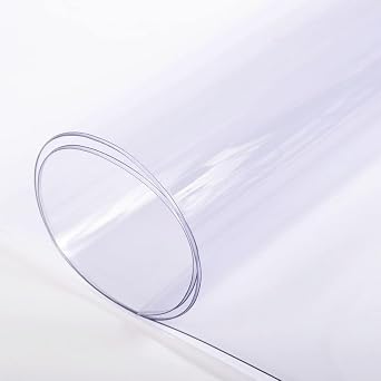 Farm Plastic Supply - Clear Vinyl Sheeting - 15 Mil - Clear Vinyl Roll, Plastic Sheeting, Sheet for Storm Windows, Tablecloth Protector 5.5 x 3.5