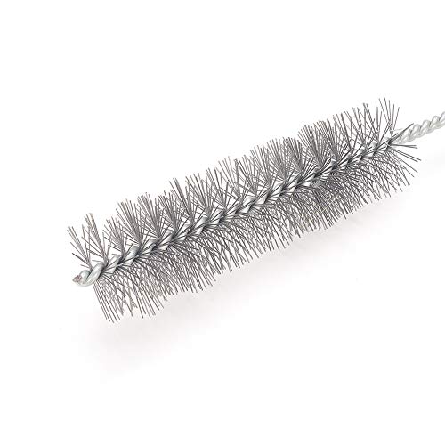 Image of Utoolmart Steel Wire Cleaning Brush, Spiral Power Tube Brush, Steel Wire Tube Brush Cleaning Tool, Tube Bottle Brush, 1.2-inch Diameter 12-inch Length, 2pcs