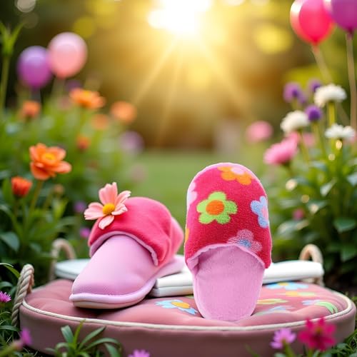Juguete mordible en forma de pantufla rosa para perros miniatura 6