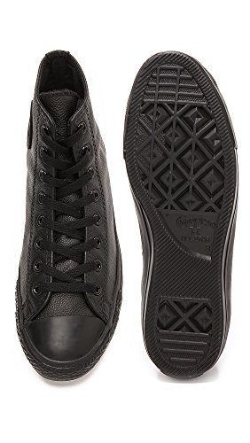 Image of Converse Men's Chuck Taylor All Star Leather Hi Black /Monochrome 10 M US Men / 12 M US Women