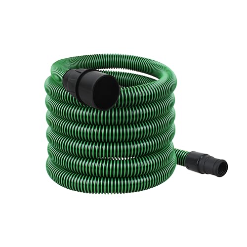5m (16.4FT) Durable Dust Extractor Hose for Festool Vacuums (D27/32) – Anti-Static Wear-Resistant TPU, Ideal for Woodworking/Renovation/DIY, Fits CT 15/25/26/36/48, CT MINI/MIDI, Green