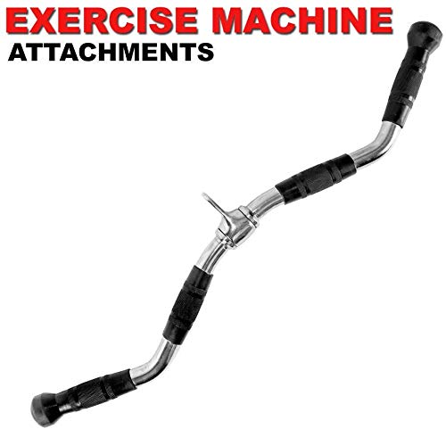FITNESS MANIAC Home Gym Cable Attachment Handle Machine Exercise Chrome PressDown Strength Training