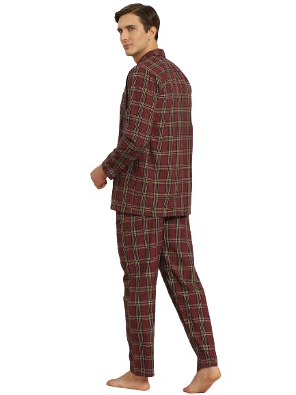 Image of SOJANYA (Since 1958 Men's Cotton Checked Nightsuit Set