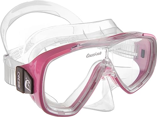 Cressi Maschera subacquea adulti, uomini e donne - maschera subacquea, made in Italy, rosa, DN207040