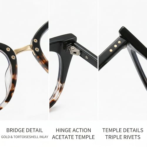 Image of Cat Eye Blue Light Blocking Glasses for Women Men, Anti-fatigue Anti UV Ray Computer Gaming Glasses