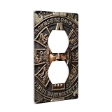 Ancient Aztec Calendar Switch Wall Plate Cover Duplex Device Receptacle Decorative Home Polycarbonate Power Gear 4.5' X 2.76'