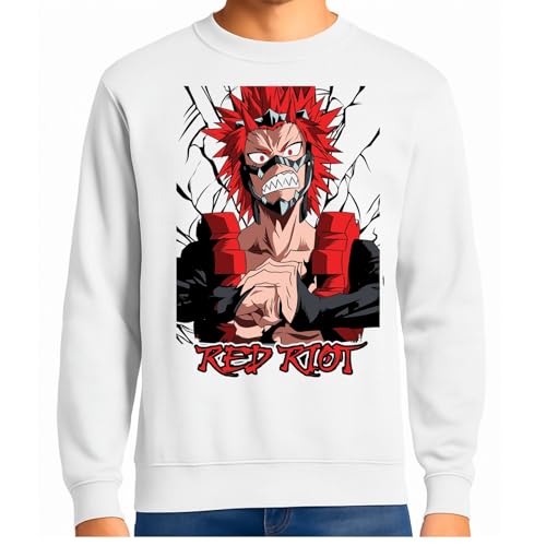 the Fan Tee Sudadera Adulto Sin Capucha de Hombre Dibujos Animados My Hero Academia Deku Plus Ultra Boku no Hero 025 4XL