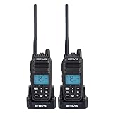 Retevis RM21 Handheld Marine Radio, Floating IP67 Submersible Waterproof, Noise Cancelling Mic, Backlit LCD Display, NOAA Weather, 1800mAh Battery(2 Pack)