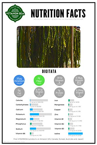Vitaminsea Kelp Dried Seaweed | Vegan Certified Wild North Atlantic Kelp Digitata | Perfect For Thyroid Support | Rich In Amino Acids, Iodine, Calcium, Vitamin B & More | Whole Leaf (4 Oz) #TOP2