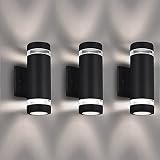 Outdoor Wall Light,Bling Exterior Lighting - ETL Listed,Aluminum Waterproof Wall Mount Cylinder Desi