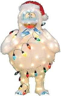 Rudolph 36 Inch Bumble in Santa Hat with Lights