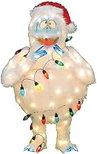 Rudolph 36 INCH Bumble in Santa HAT and Lights Outdoor 3D LED Yard DÉCOR