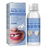Temporary Tooth Filling Repair Kit,Moldable False Teeth & Tooth Filler Beads,DIY Missing Tooth Replacement Kit with Den/tal Glu/e for Lost Teeth,Teeth Gap Filler,Temporary Filling for Broken Tooth