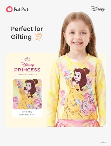 Image of Disney Frozen Elsa Stitch Marvel Toddler Girl Two Piece Long Sleeve UPF50+ Swimsuit Rashguard Sets Bathing Suit