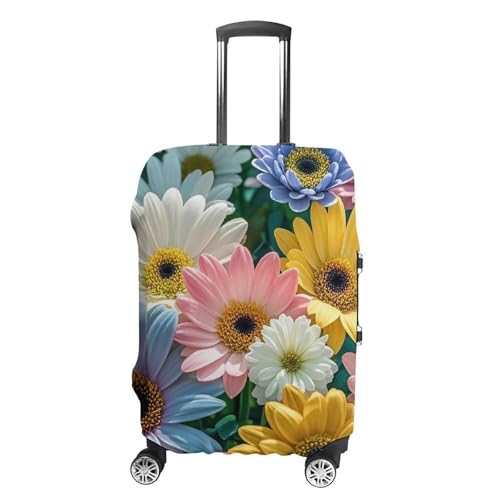 Flowers As Background Printed Luggage Cover Protector, Fits 18-32 Inch Luggage