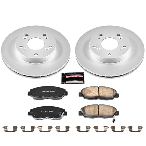 Image of PowerStop Z17 Brake Pad & Fully Coated Rotor Kit Front CRK2384