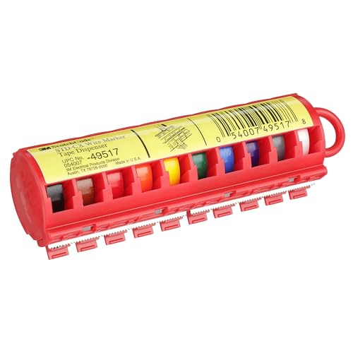 Image of 3M ScotchCode Wire Marker Tape Dispenser STD-CX with Tape | Compact Design for Easy Handling