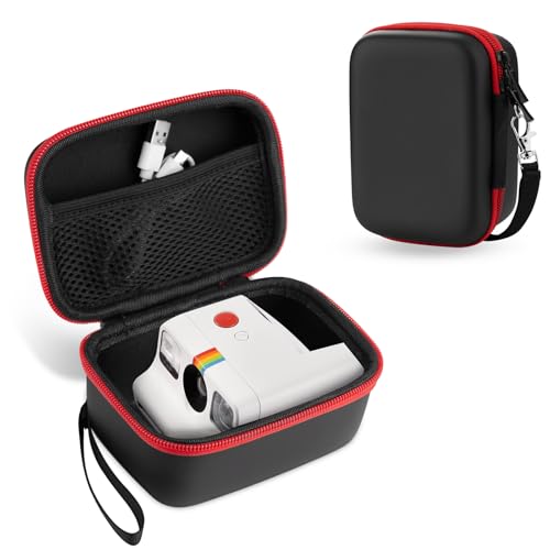 TUNYINSH Sac compatible avec l'appareil photo Polaroid GO Housse de transport rigide en Eva pour Polaroid GO, protection antichoc – Noir, Noir , 14*10*8 cm