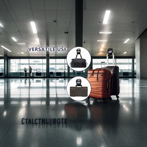 Image of Luggage Handle Extender with 8-Inch Adjustable Nylon Strap & Aluminum Connector - Heavy Duty, Reflective Safety, Ergonomic Grip - Tool-Free Install for Carry-Ons & Travel Bags