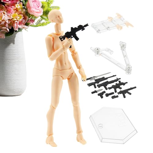 Figuras Stop Motion, Modelo de Figura de Artistas - Figuras de acción posibles de Stop Motion,Modelo de Figura pequeña con Base para fotografía, decoración del hogar, Pintura.