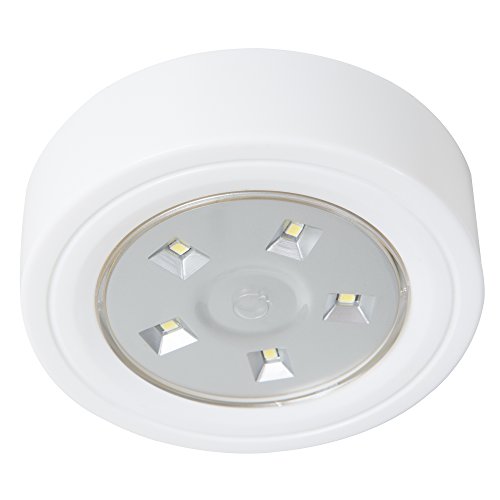 Lavish Home 82-YS006 5 Led Portable Puck & Ceiling Light with Remote Control