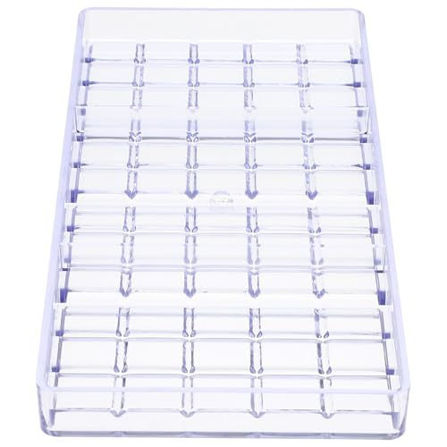 JOINPAYA Molde de Plástico Transparente para Chocolate Forma de Barras, Herramienta para Formar Bombones, Molde para Dulces y Repostería, Apto para Uso Familiar y Profesional, Resistente