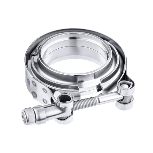 Image of EVIL ENERGY V Band Clamp with Flange Male Female Stainless Steel (1, 2.36 inch)