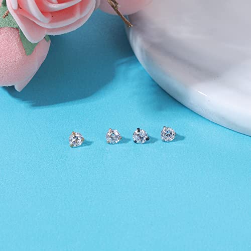 ZS 16G Stainless Steel Dermal Piercing Jewelry Diamond Dermal Anchor Tops CZ Skin Microdermal Piercing Jewelry for Men Women4