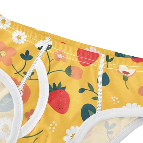 Vector Strawberry Pattern Design Boys Toddler Soft Kids Underwear Cute Children Undies4