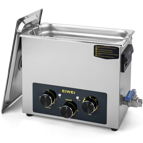 EIWEI 6L Ultrasonic Cleaner Professional Power-Adjustable Knob Jewelry Cleaning Machine