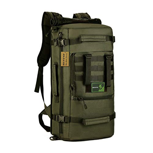 Huntvp 50L 3 Way Tactical Military MOLLE Assault Backpack Modular WR Bag - HUNTVP