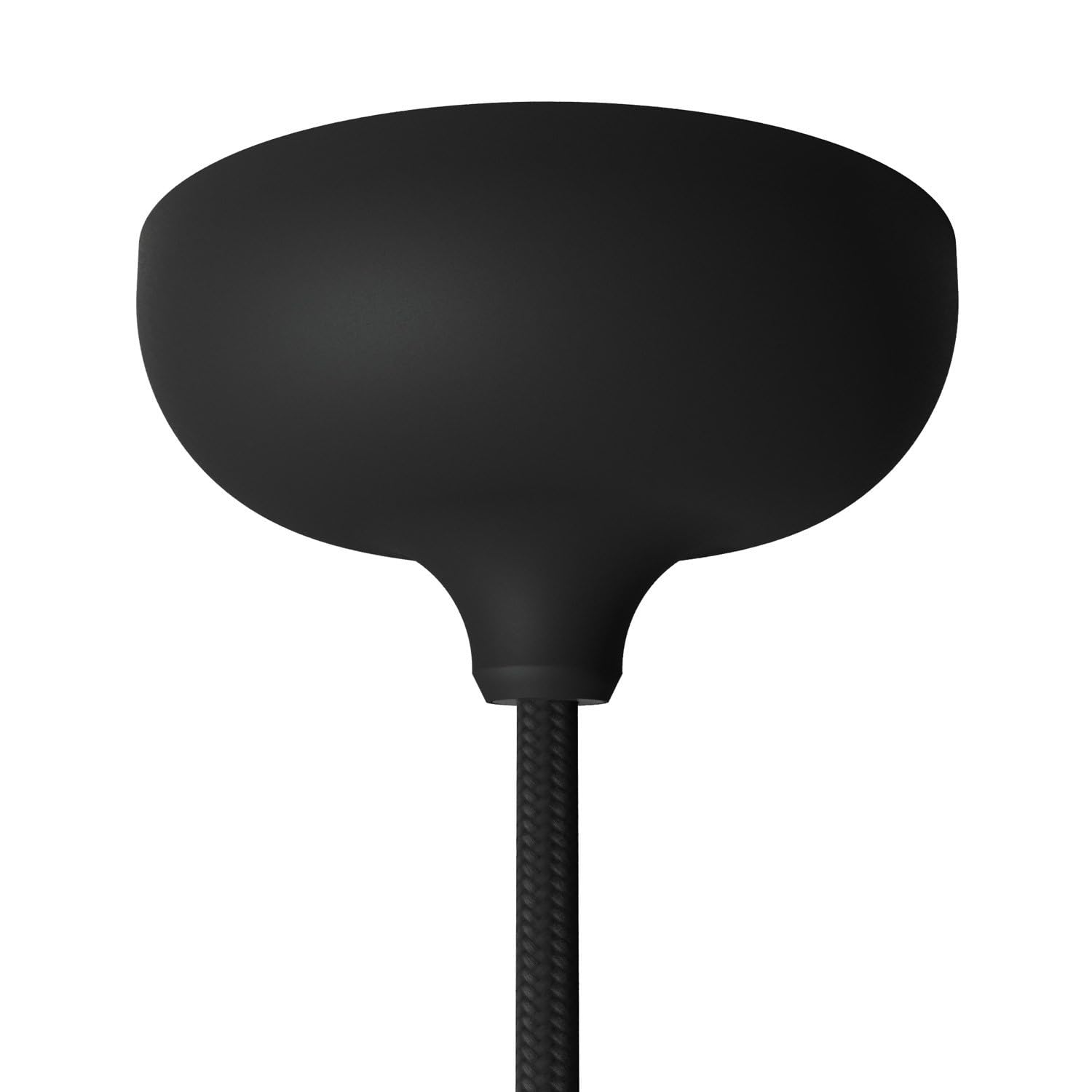 Silicone Rosette Kit with Central Hole and Lateral Hole Preparation - Black by Creative Cables