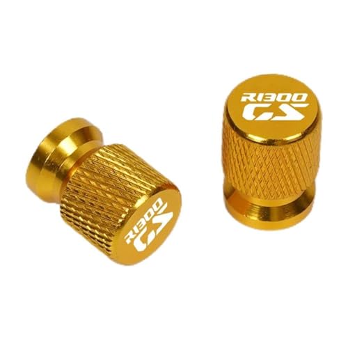 Capuchon de valve BMW R1300GS finition or pour roue de moto haut de gamme