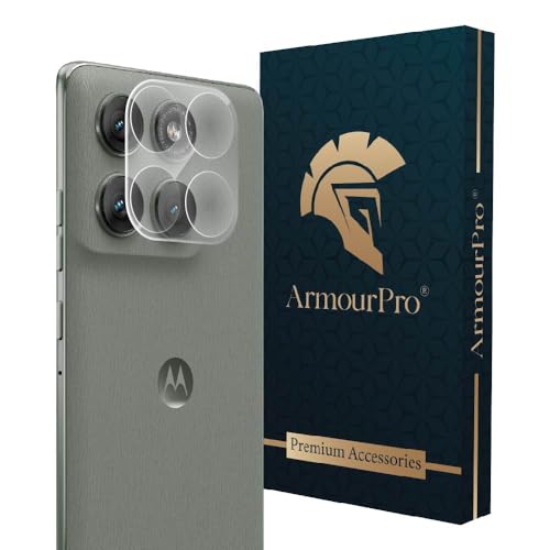 Image of ArmourPro Premium Camera Lens Protection Compatible with Motorola Edge 60 Pro (6.7 Inches) With Edge To Edge Full Camera Screen Coverage | Transparent, Pack of 1