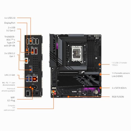 GIGABYTE Z890 AORUS Elite WIFI7 Ultra Core (Serie 2) LGA 1851 - Scheda madre - Immagine 7