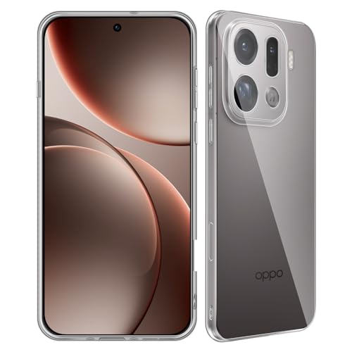 QULLOO Funda para OPPO Find X9 Pro 5G, Transparente TPU Carcasa Resistente a Golpes y Arañazos Case Silicona Cristalino Fundas