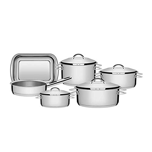 Jogo De Panelas Fundo Triplo Tramontina Solar Inox