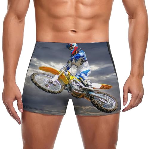 Slip de bain homme Moto Cool pour la natation et la plage en été