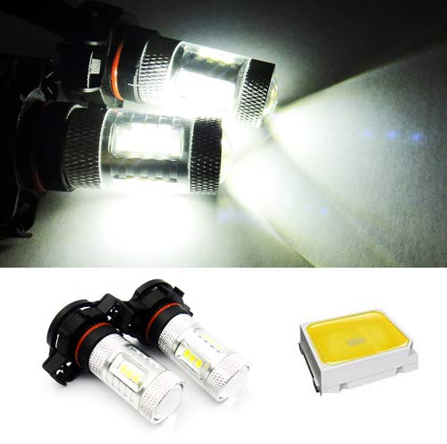 RZG 2x White H16 5202 PS19W PS24W Bulb 80W LED Sidelight