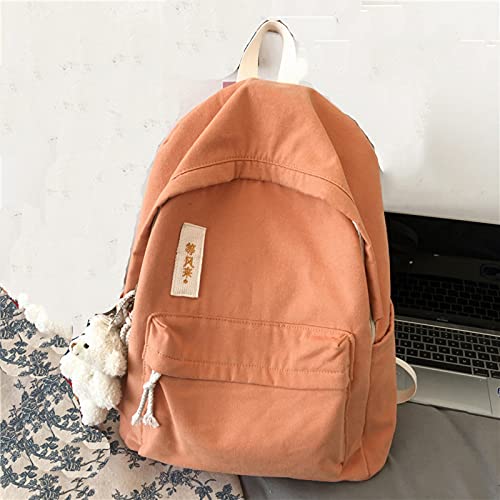 OeltWsoif Viaje Casual Mochila Viajes Ligeros Mochila Viaje Escolar Al Aire Libre Bookbag Estudiante Mochila 15.6 Computadora Portátil Pack-Naranja 11.8"x5.5"x16.5" Cover