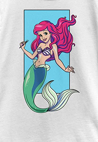 Disney Princess Ariel Portrait Girl's Solid Crew Tee2