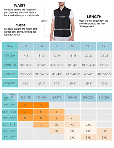 Baleaf BALEAFCGA031A13MBL28007 Men'S Golf Vest Lightweight Outwear Sleeveless Jackets Running Travel Breathable Running Rain Gear Zip Pockets Hiking Black Xxl thumb #6