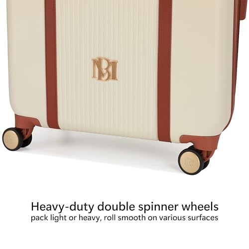 Badgley Mischka Mia 3-Piece Expandable Polycarbonate-ABS Retro Luggage Set (Champage)4
