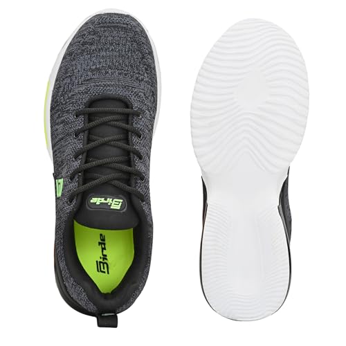 Image of Birde Men's Sports Shoes for Gym, Walking, & Running Lightweight Comfortable Sports Shoes | Colour -Black EVA-TPR-TPU Knitting Sports Shoes