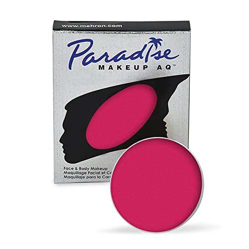Image of Mehron Makeup Paradise Makeup AQ Refill Size | Stage & Screen Performance, Face & Body Painting, Beauty, Cosplay, and Halloween | Water Activated Face Paint, Body Paint .25 oz (7 ml) (DARK PINK)