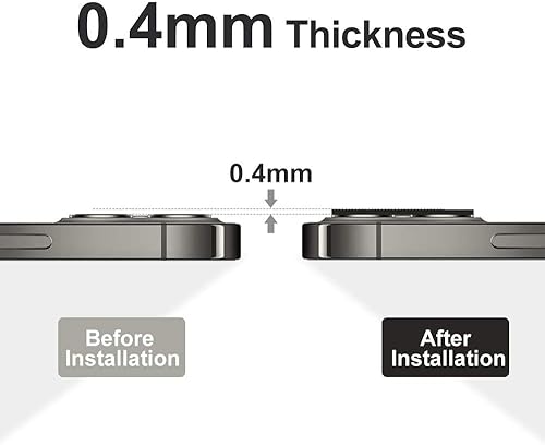 Miniatura 2 de Uniwit - Protector de lente de cámara para iPhone paquete de 2 unidades aleación de aluminio de alta calidad cubierta de pantalla para lente de